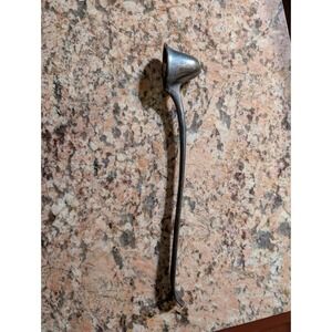 S & G England Silver Plated Candle Snuffer Vintage 9 7/8"